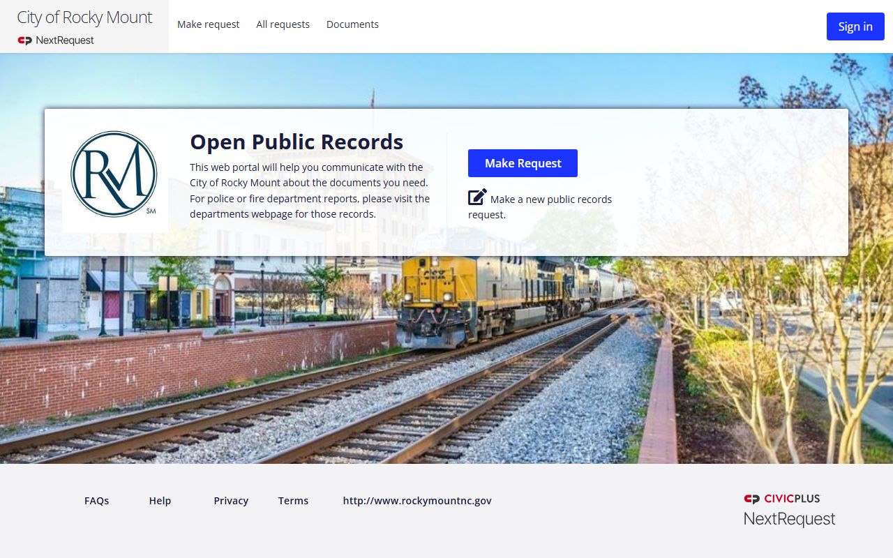 Rocky Mount phone directory public records portal