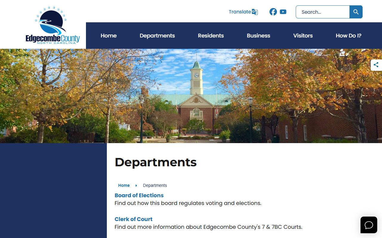 Rocky Mount phone directory Edgecombe County departments