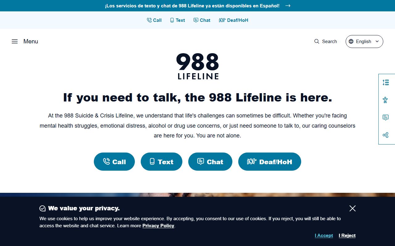 Rocky Mount phone codes 988 Suicide and Crisis Lifeline